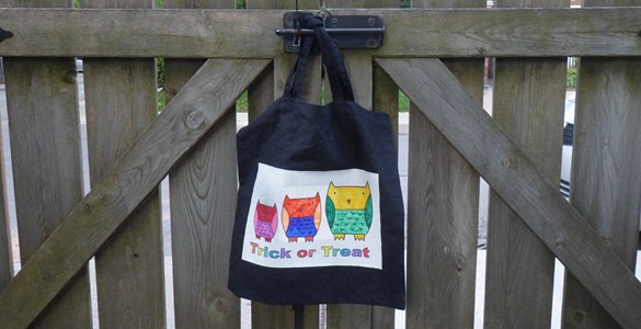 Halloween candy bag DIY