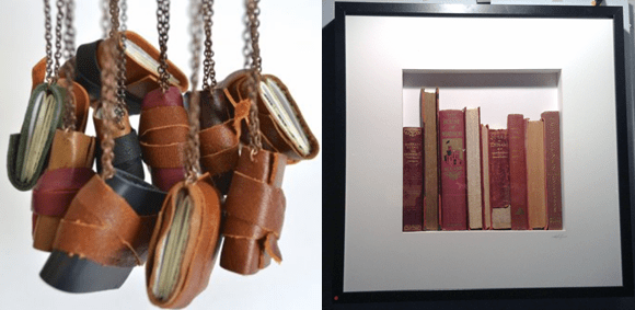 One of a kind show, Bookwork, noelle hamlyn, sporouts press, necklaces, books,